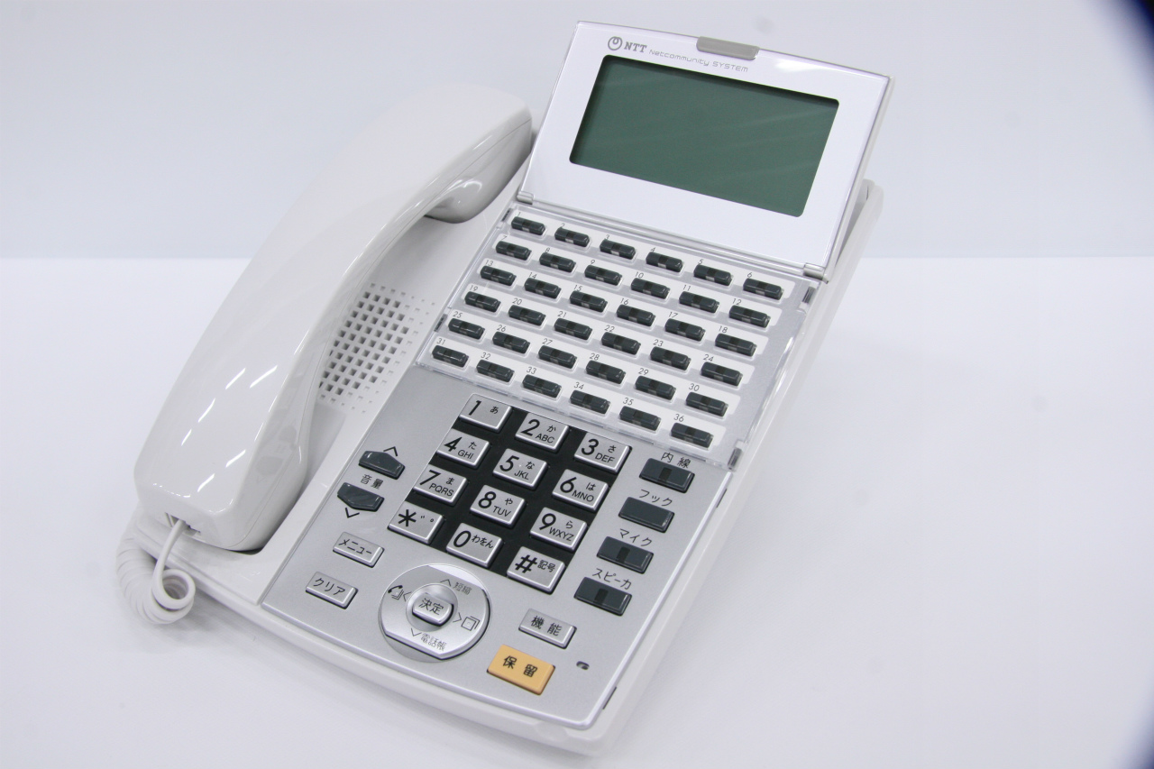 NTT製電話機　NX-(36)STEL-(1)(W)　NX-「36」キー標準スター電話機-「1」「W」