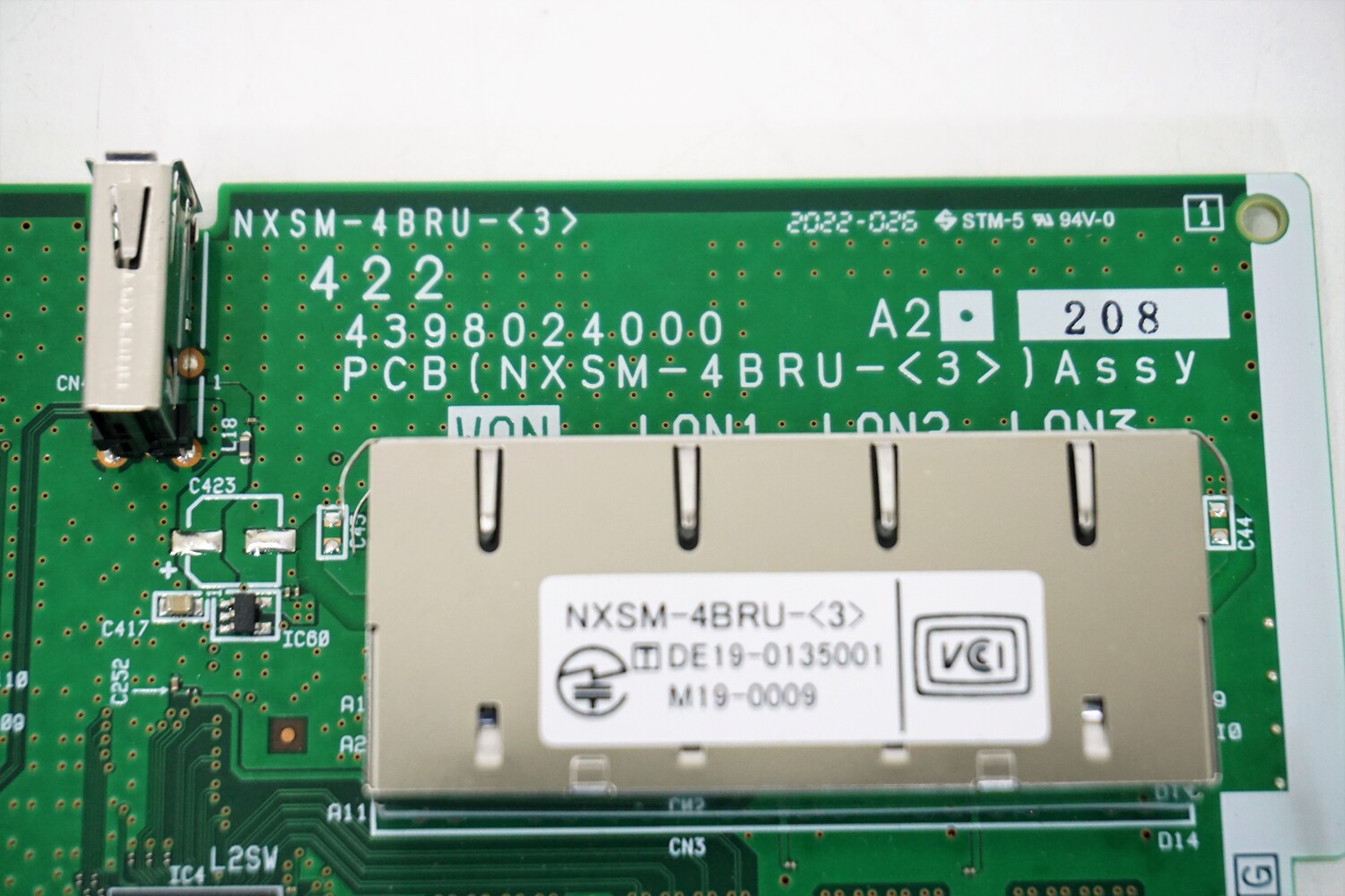 NXSM-4BRU-(3) NTT製基板 4CＨブロードバンドルータユニット-「3