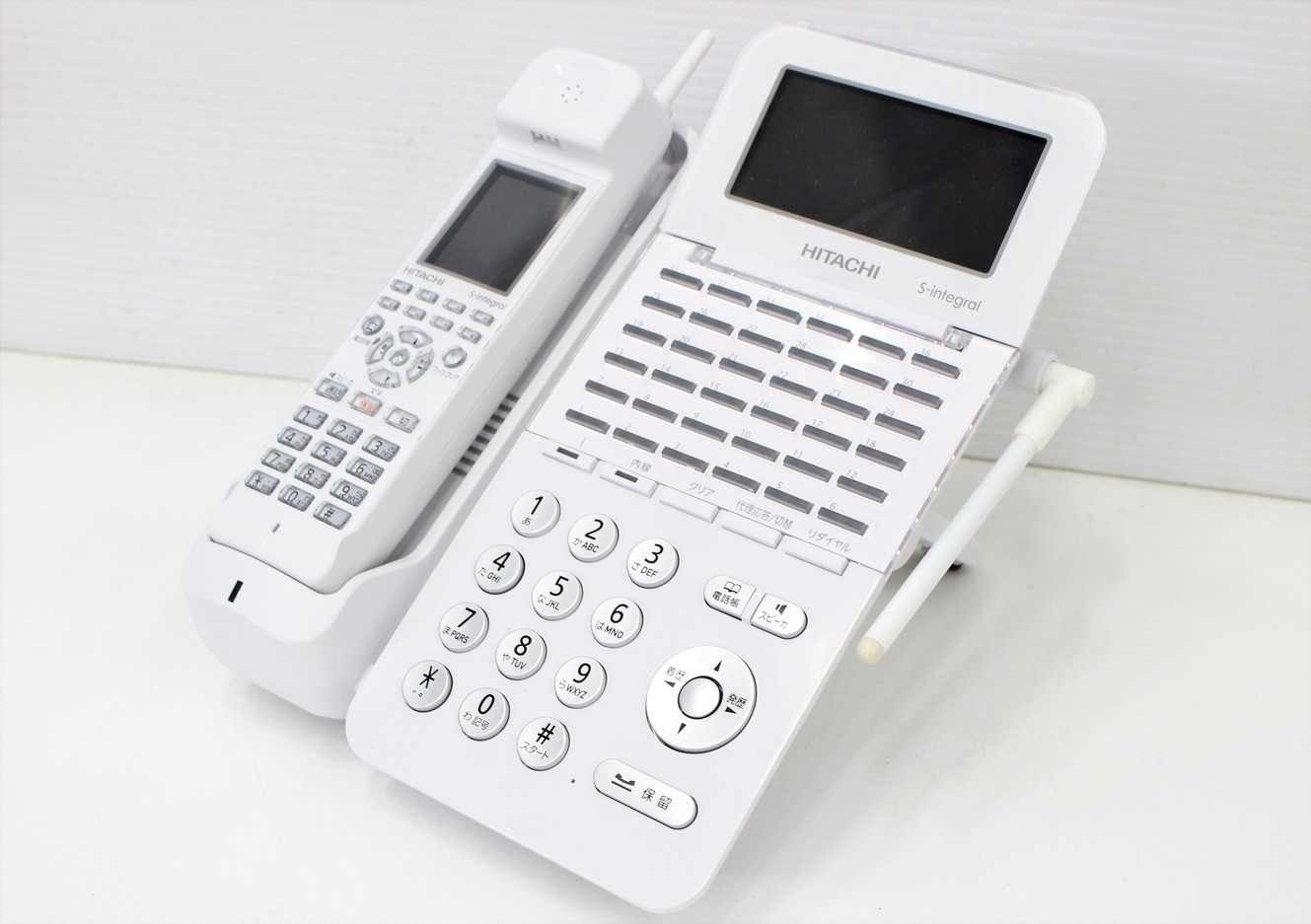 ET-36Si-DHCLW 日立製 カールコードレス電話機 S-integral-ビジフォン舗