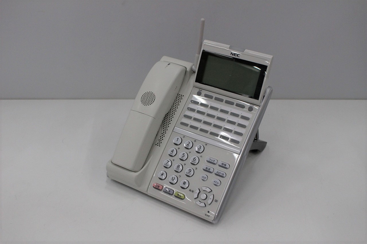 NEC製 AspireUX(アスパイアユーエックス) カールコードレス電話機 DTZ-24BT-1D(WH)
