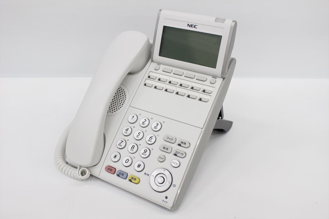 ネット販売済み Ω XH2 1434 ∞ 保証有 NEC AspireX コードレス電話機 DTL-12D-1D(WH)TEL 電池付 ※DTL  ビジネスフォン